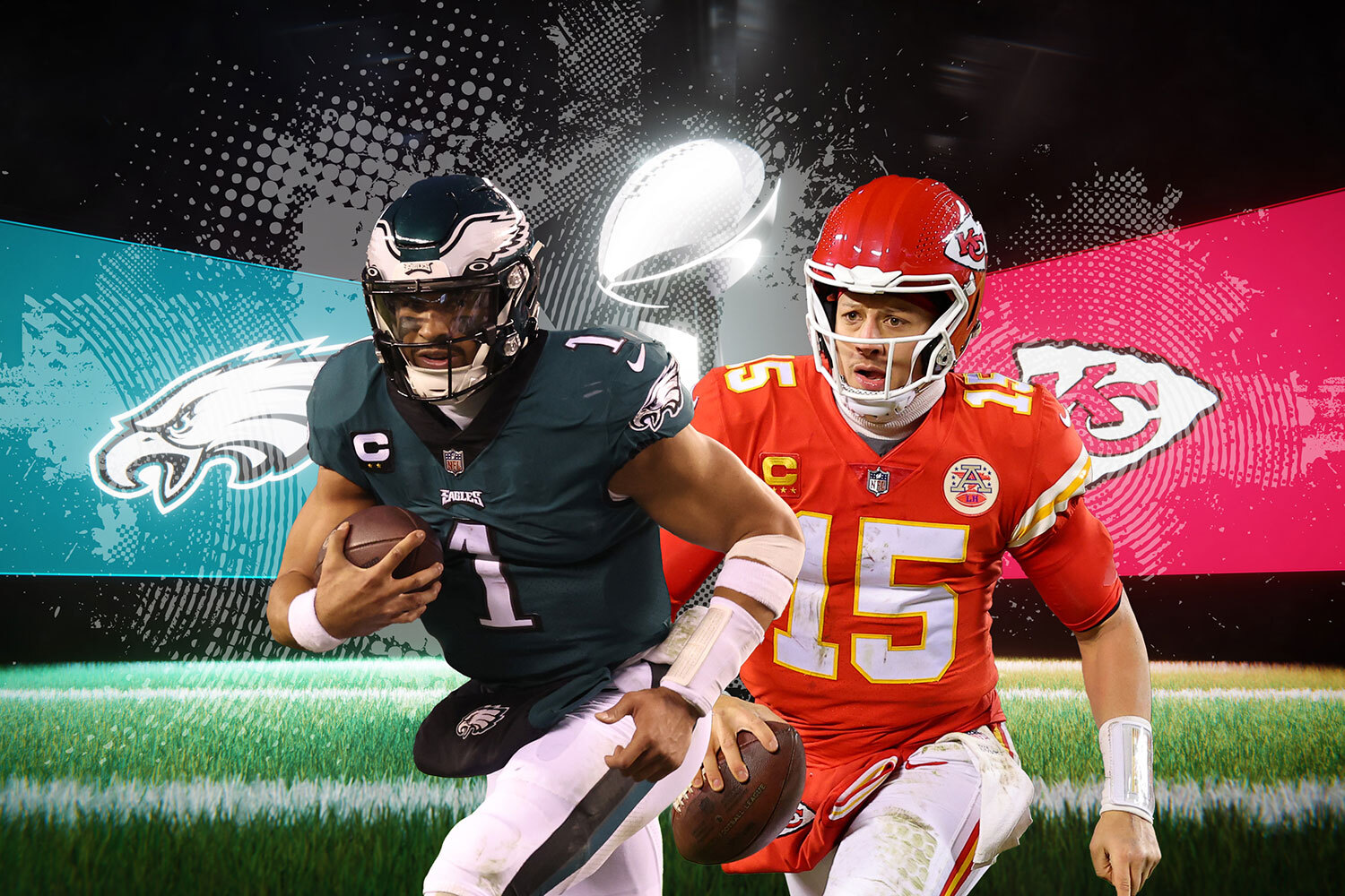 Here are the best places to watch Philadelphia Eagles vs Kansas City Chiefs  in Sunday’s Super Bowl in Glasgow.