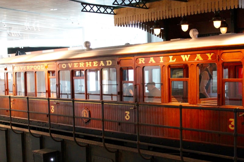 The Liverpool Overhead Railway opened in 1893 to carry workers along the docks and waterfront - it was the first electrically-operated elevated railway in the world and sadly closed in 1956. It can now be seen at Liverpool’s World Museum.