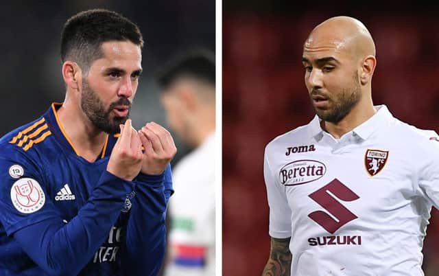 Isco and Simeone Zaza. Pictures; Getty Images