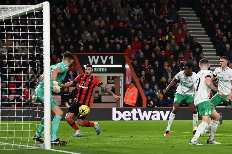 Reacted well to claw away Solanke’s header early on and was alert to come off his line quickly to clear the danger when Bournemouth looked to threaten. 
