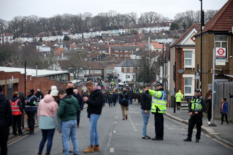 General view outside the stadium prior to the Premier League match between Crystal Palace and Brighton & Hove Albion at 