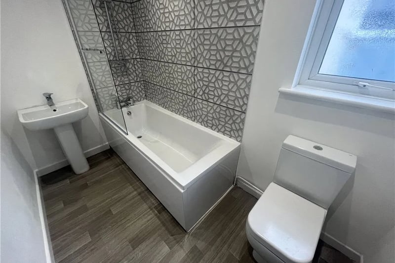 Modern bathroom with a shower bath