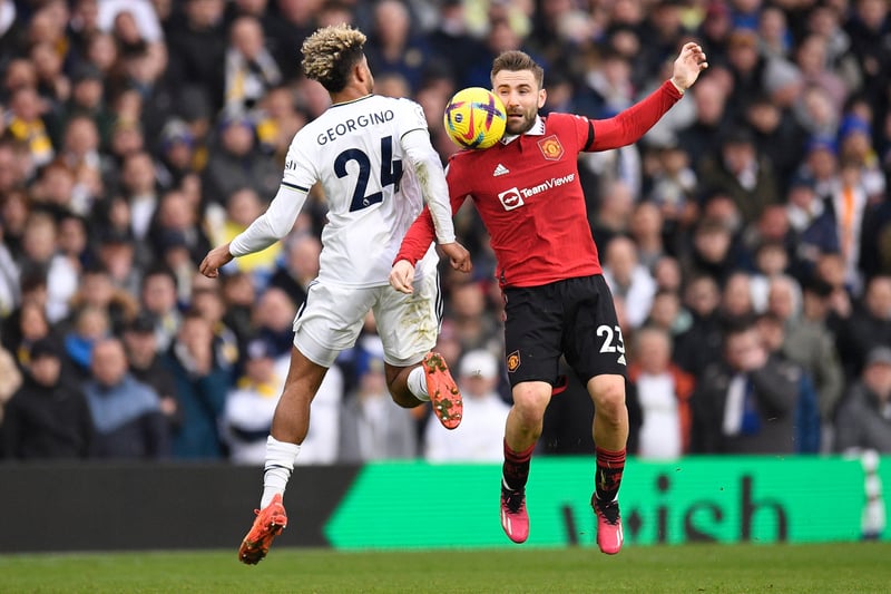 Playing as a left centre-back, the England international was solid in defence but still managed to get forward, earning an assist in United’s win at Leeds.