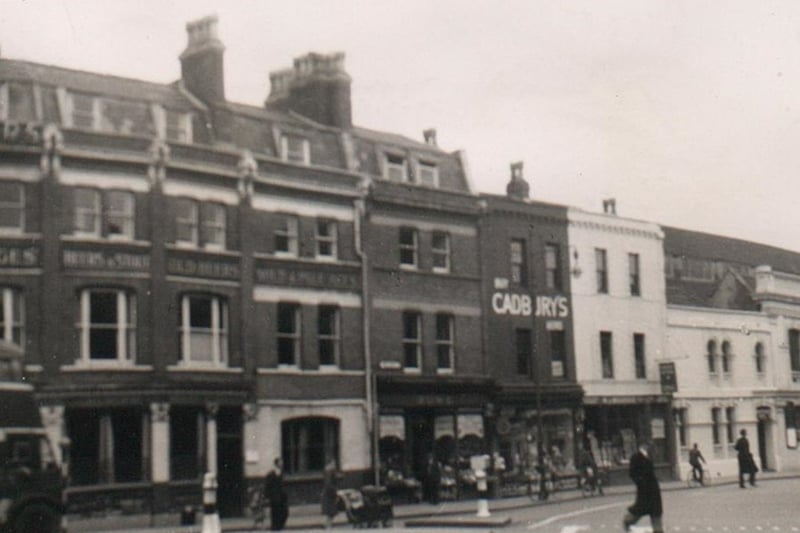 Shops and Haymarket Hotel (large corner site at junction of Union Street and Horsefair).