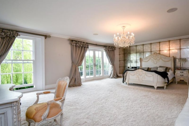 The property has five spacious bedrooms.