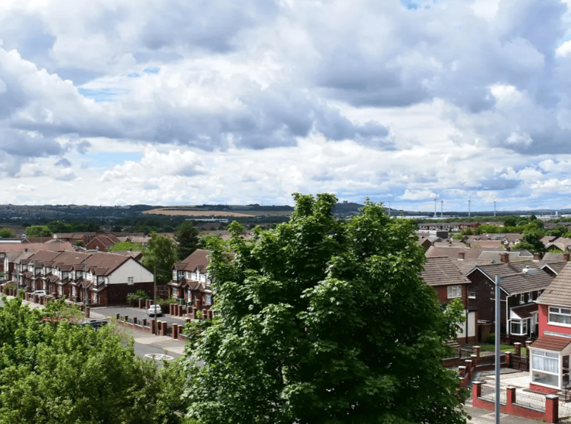 The stunning views of the city you can get at the property