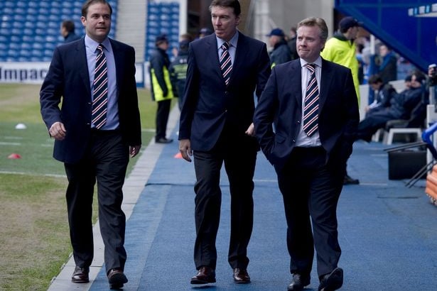 Ex-Rangers director of football Gordon Smith (centre) detailed the ‘animosity’ surrounding the Craig Whyte era.