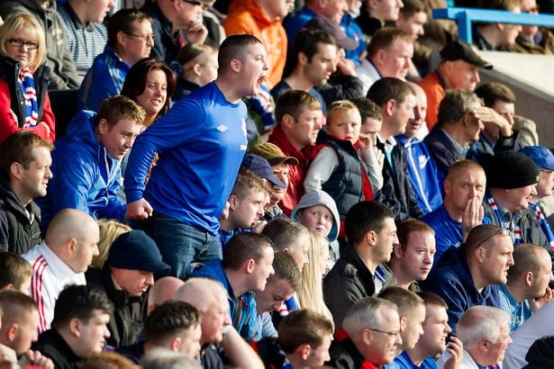 Rangers fans continued to pack out stadiums across the country in the bottom tier during season 2012-13