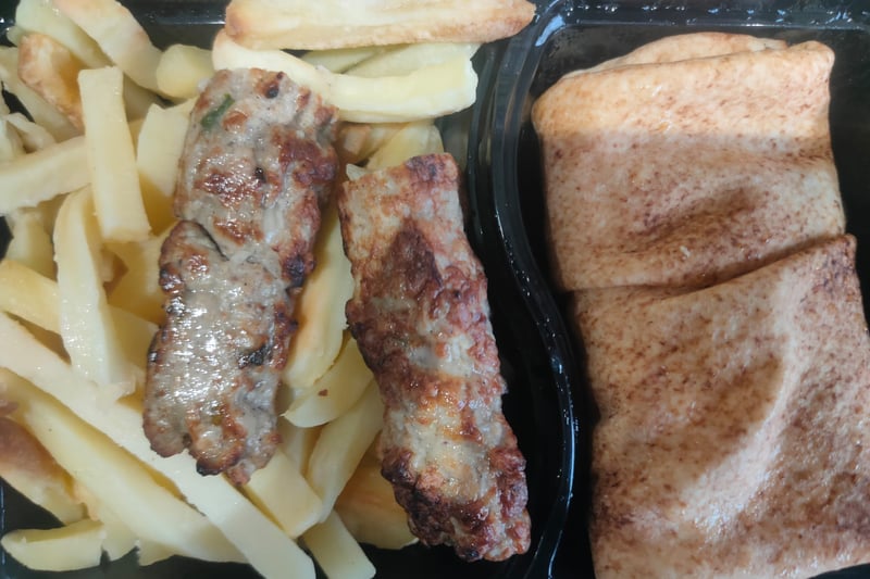 Kebab, chips and wrap is one of the microwave meals served up