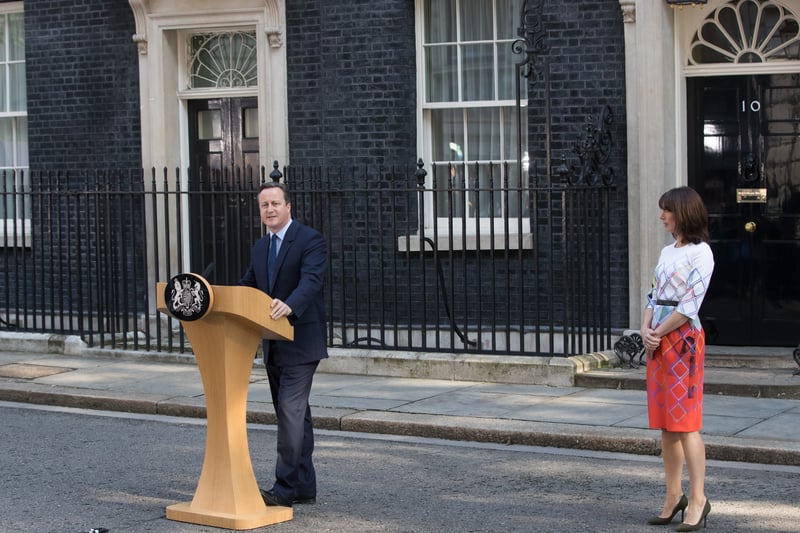 David Cameron, who won a majority vote in the 2015 election after many years of coalition government, resigned as Prime Minister of the United Kingdom in July 2016 after voters chose to leave the European Union in a Brexit referendum which took place the month prior. Cameron had been a supporter of the Remain campaign.   In his Downing Street statement, he thanked people who had supported him during his time as PM and said: “For me politics has always been about public service in the national interest. It is simple to say but often hard to do. But one of the things that sustains you in this job is the sense that, yes, our politics is full of argument and debate, and it can get quite heated, but no matter how difficult the decisions are, there is a great sense of British fair play, a quiet but prevailing sense that most people wish their Prime Minister well and want them to stick at it and get on with the job.”