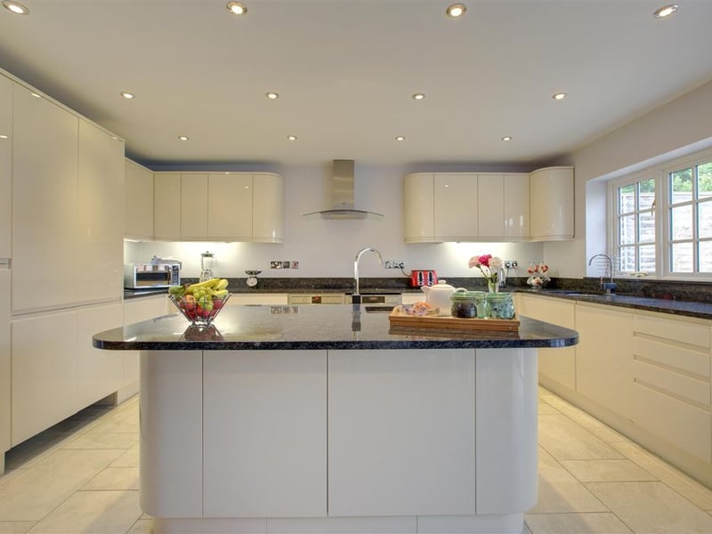 Large fitted kitchen in the main house