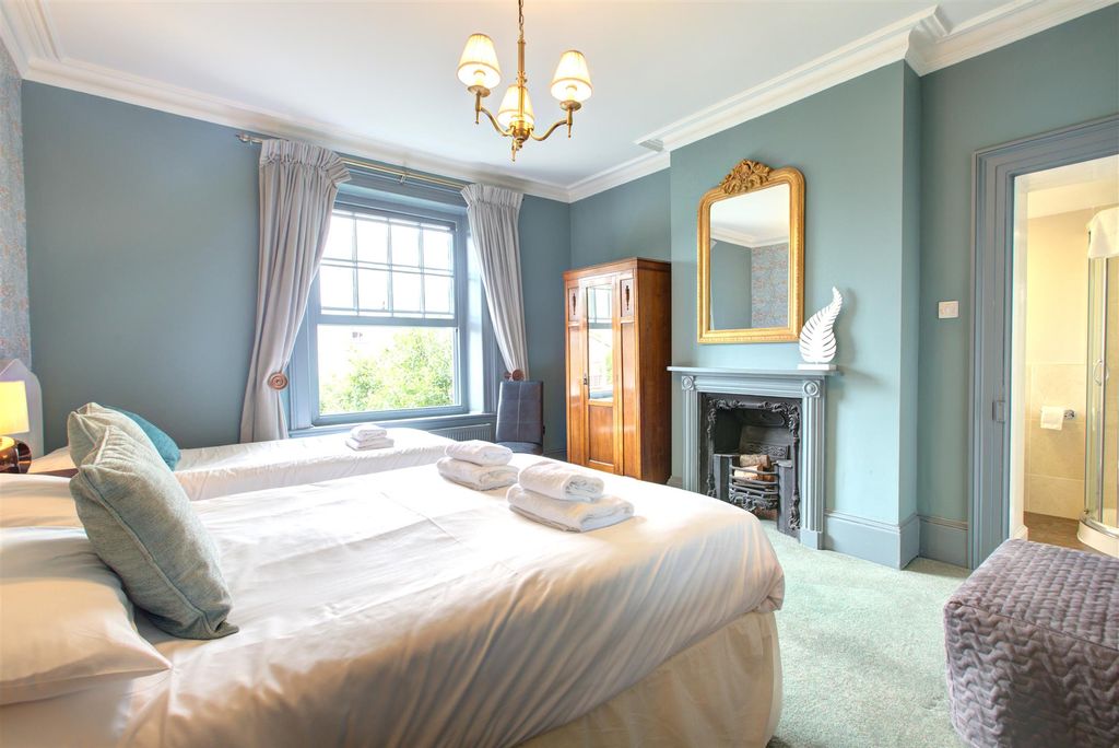 A bedroom inside one of the holiday homes