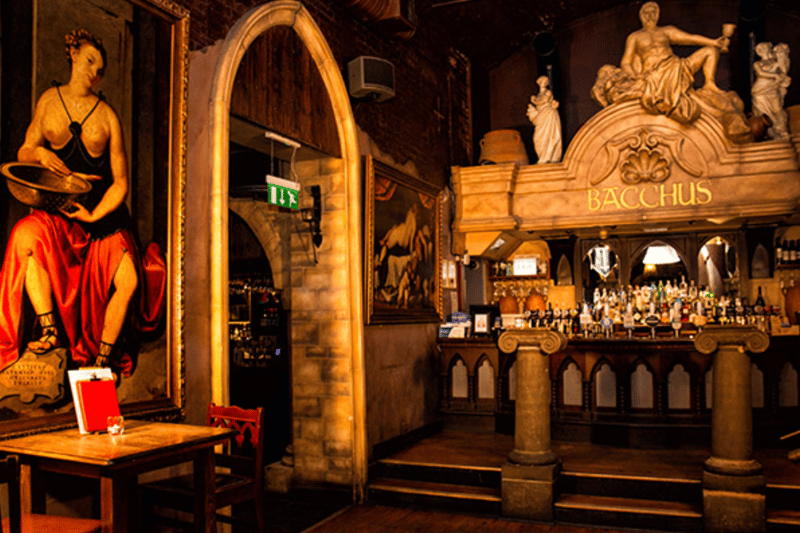 Bacchus bar in Birmingham city centre has a 4.5 rating from 2.8k reviews. One customer wrote: “Great selection of food and drinks all served up in a cosy environment.”