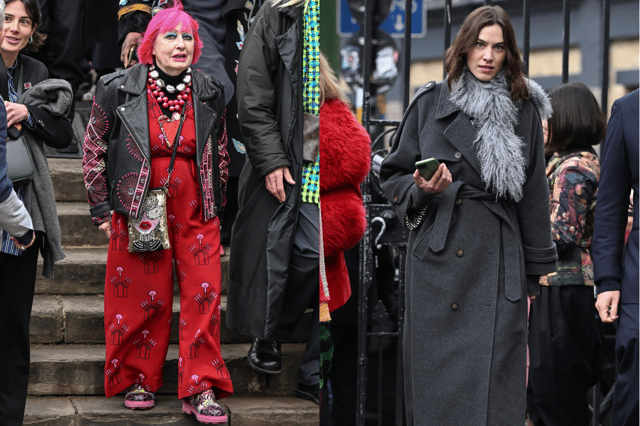 Dame Zandra Rhodes and Alexa Chung