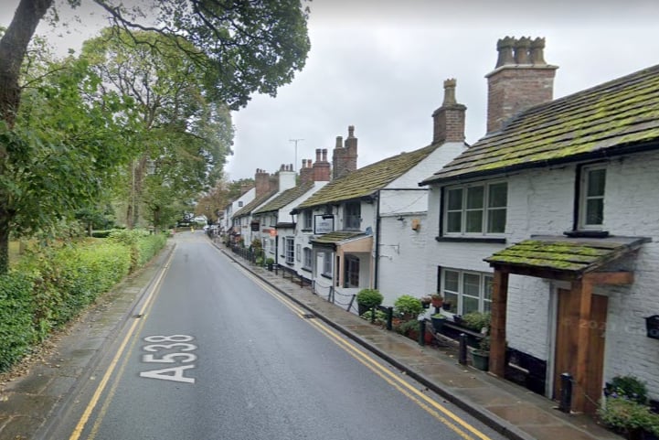 Prestbury is another village with A-list residents including Premier League footballers and it isn’t cheap - detached houses here go for £1m on average. It’s a really pretty village beside the River Bollin and it has numerous historic buildings in its conservation area. Photo: Google Maps