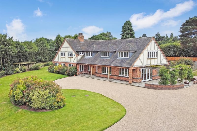 A unique and beautiful detached family home with five bedrooms located in a semi-rural area is on the market
