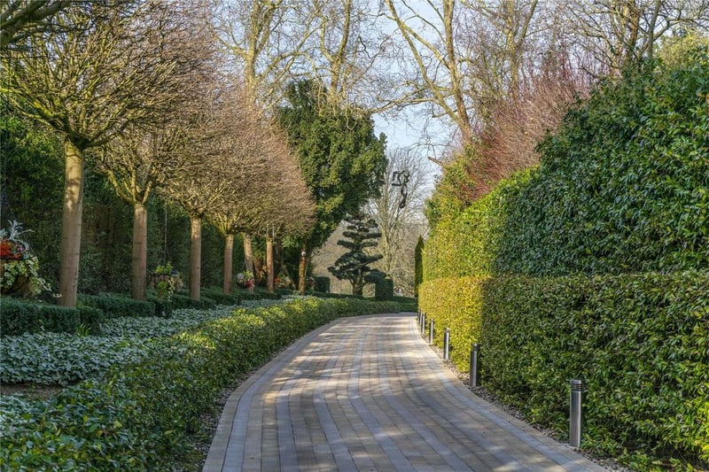 The private pathway leading to the property