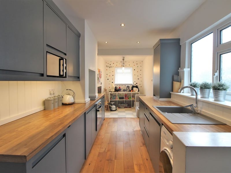 Modern kitchen with plenty of counter space
