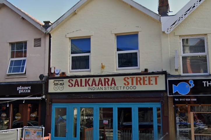 The sixth best place for street food in Bristol, according to Tripadvisor, is Salkaara Street. This spot serves Indian street food and has veggie options.