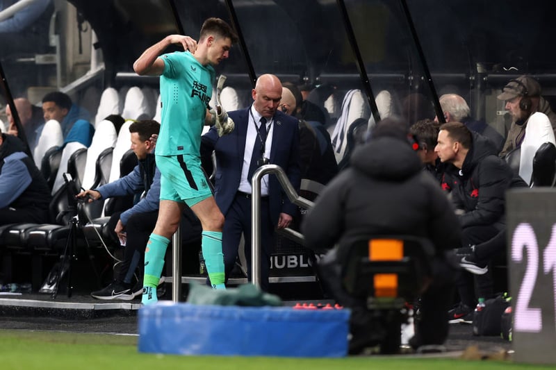 Newcastle decided against appealing Pope’s red card v Liverpool, meaning he’ll serve his one-match against Man United in the Carabao Cup final. Return date: Manchester City (A) 04/03. 