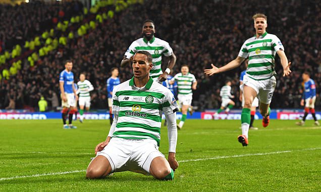 Centre-back Christopher Jullien’s close range finish ensured ten-man Celtic survived a Rangers onslaught - including a missed penalty - to clinch their fourth League Cup triumph in a row.