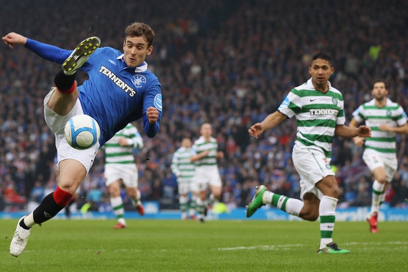 It was Rangers time to turn the tables in March 2011 after extra-time. Steven Davis’ opener was cancelled out by Joe Ledley in the first-half. Croatian striker Nikica Jelavić fired home the match-winner after 98 minutes.
