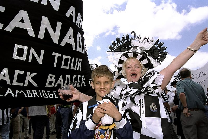 Supporters of all ages made their way to what was the penultimate FA Cup Final at the old Wembley.