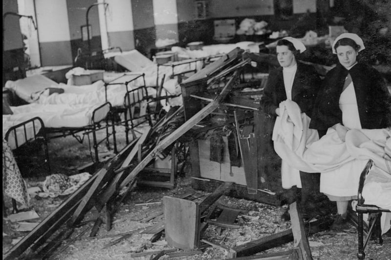 On January 3, 1941, a bomb landed in the road outside the Bristol Homeopathic Hospital. A six-metre wide crater was made, measuring around 10ft deep. All the windows at the front of the hospital were blown in and nurses knocked off their feet. A male