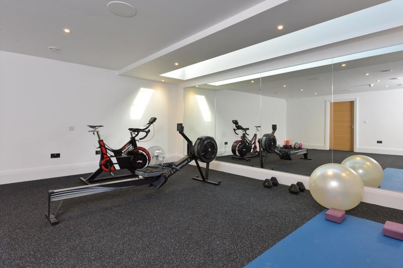 Did someone say sports star? The current resident certainly seems to look after themselves with this indoor gym space.