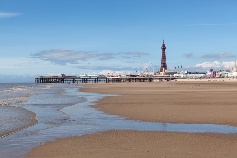 Blackpool is a seaside resort town popular with Mancunians. It is home to the famous Blackpool Tower and iconic Tower Ballroom, as well as the Winter Gardens and Pleasure Beach. (Credit Adobe Stock)
