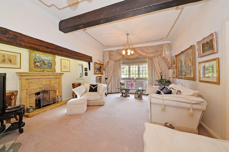 The property has plenty of space to relax in- like one of the reception rooms pictured here 
(Photo: Zoopla) 