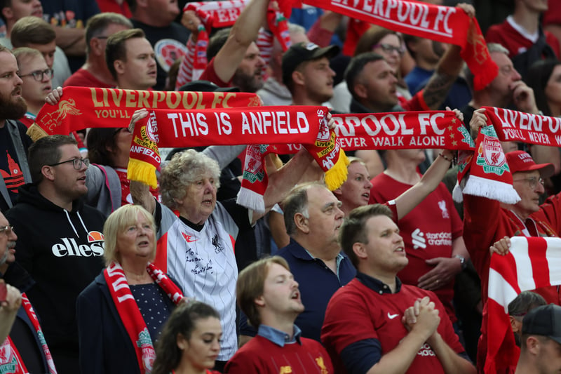 Fans young and old for Liverpool’s first home clash of the season.