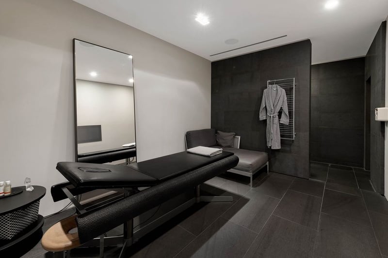 A treatment area in the spa