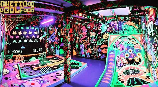 One of the most popular attractions in Digbeth, Golf Fang (formerly Ghetto Golf) offers a colourful, immersive crazy golf course that’s not for the faint hearted – expect lots of cheeky obstacles along the way. There’s 18 holes split over 2 floors, ending at the bar so you can enjoy some cocktails afterwards. You can find out more and book via the website.