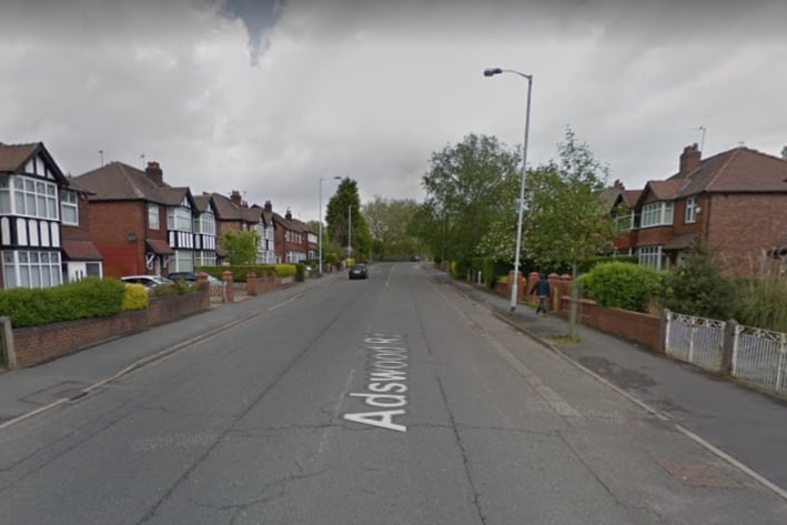 Adswood saw the next biggest rise in Stockport in households not being deprived, increasing from 29.5% at the 2011 Census to 38.8% in the 2021 survey. Photo: Google Maps