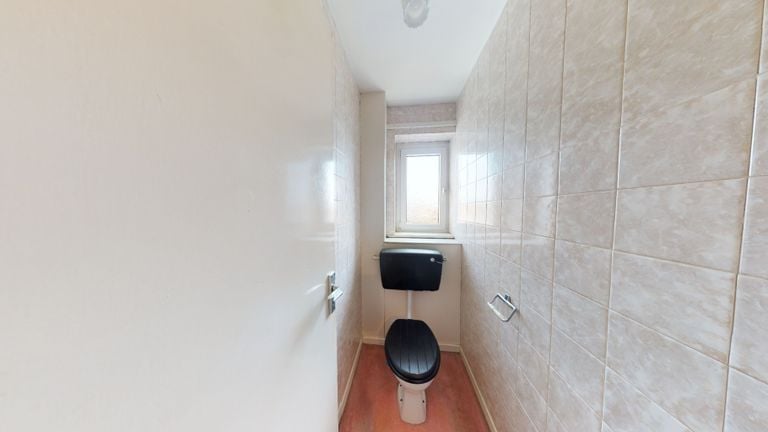 A small bathroom in the property