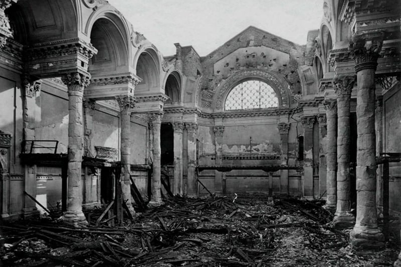 The Main Hall was gutted after the fire.