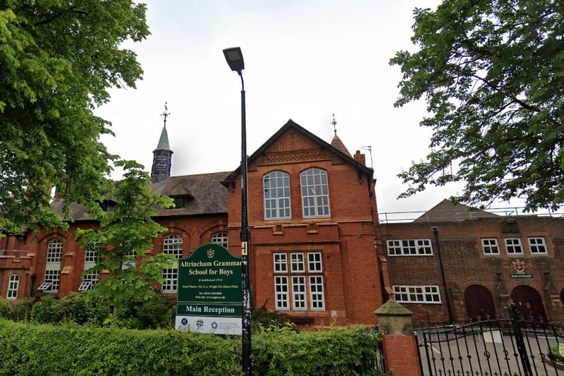 Altrincham Grammar School for Boys is ranked second in the North West and 21st nationally
