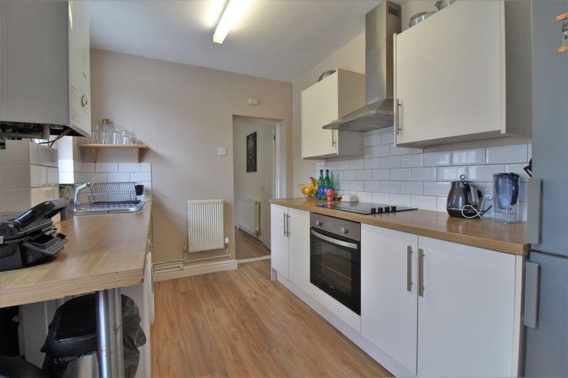 The kitchen comes with a range of wall and base units