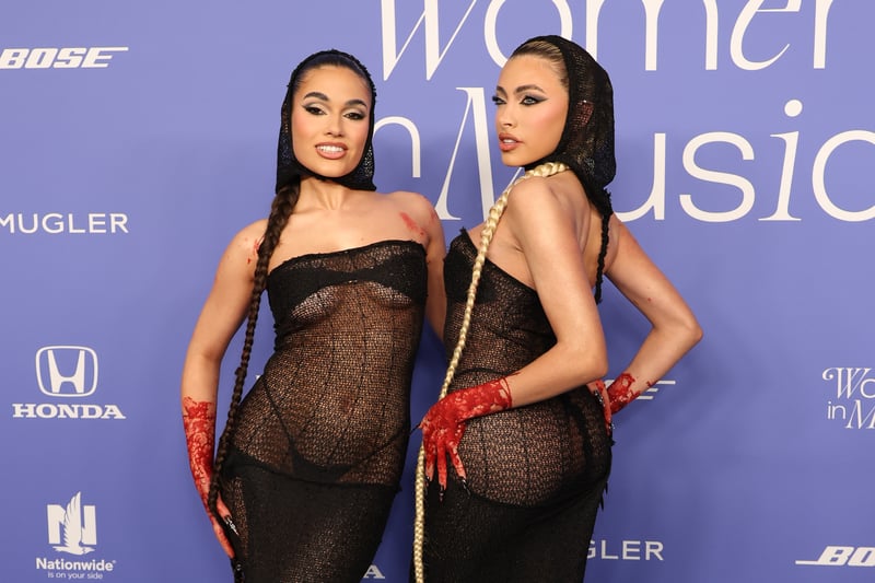  (L-R) Tori Wade and Valeria attend 2023 Billboard Women In Music at YouTube Theater on March 01, 2023 in Inglewood, California. (Photo by Monica Schipper/Getty Images)