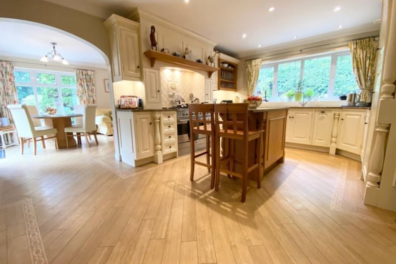 One of the property’s best features is the open plan kitchen/diner/living space.