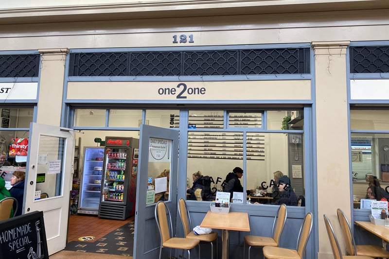 Nestled in alley three is One 2 One, a classic British cafe serving everything from fish and chips to a Full English. Homely and amazing value for money, One 2 One is a permenant mark on the Grainger Market food scene.