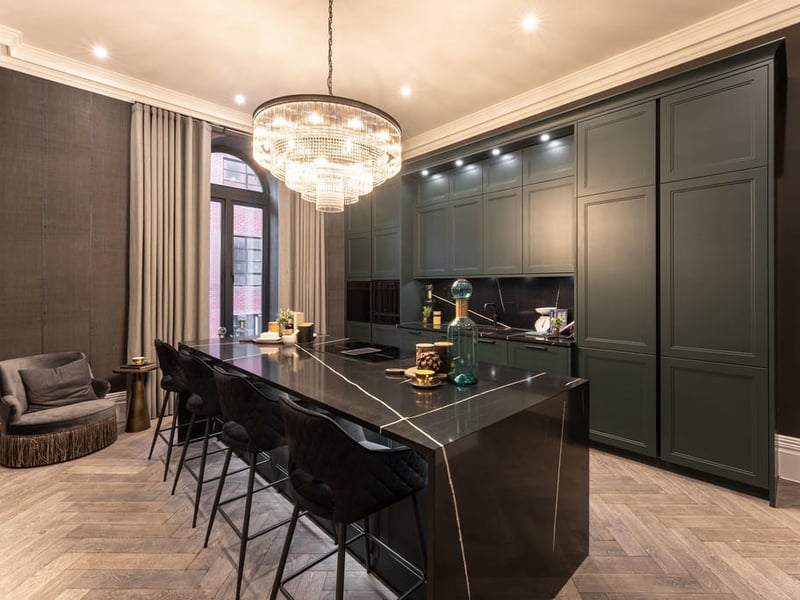Unique kitchen.