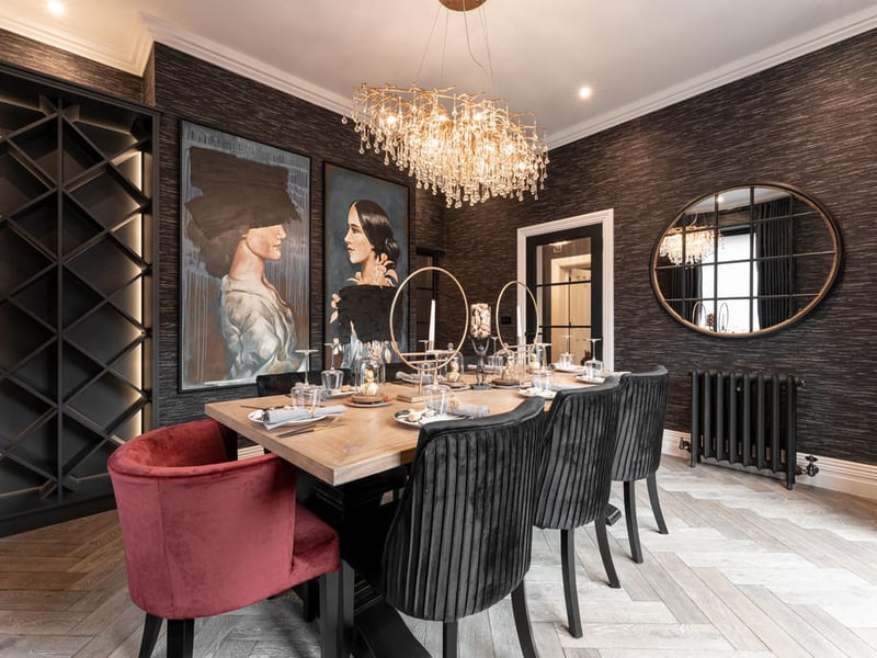 The dining room.