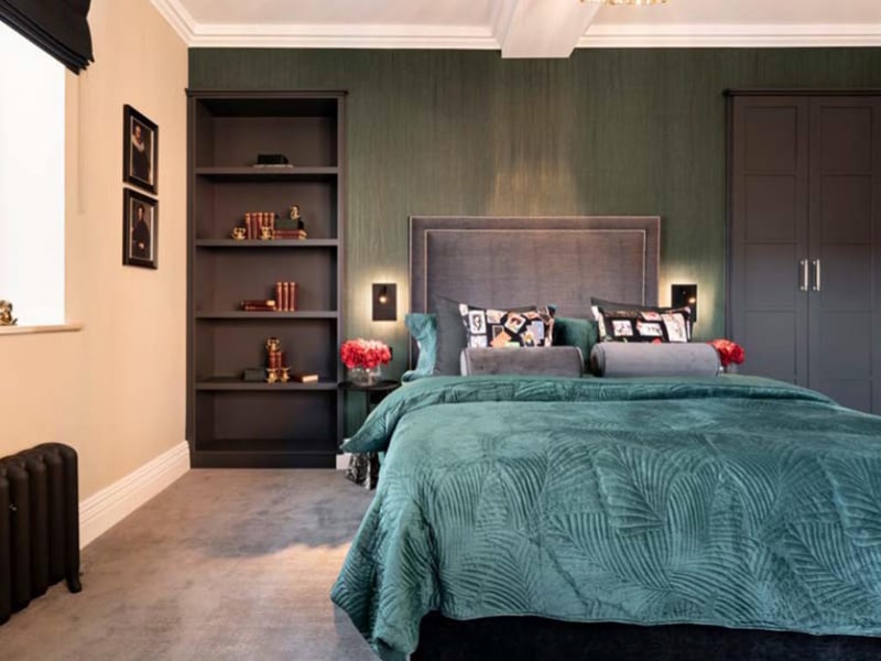 One of the bedrooms.