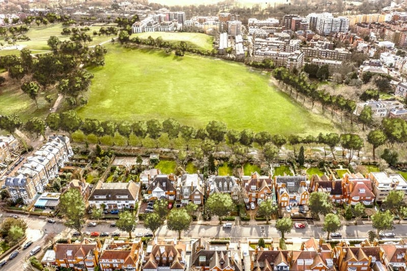 An image of the house looking over Primrose Hill