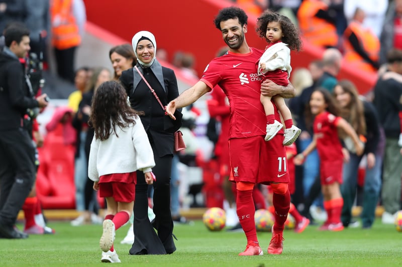 Mo and Magi Salah met at school in Egypt as youngsters. There’s a brilliant video of one of their daughters scoring at Anfield to the cheer of the Kop.