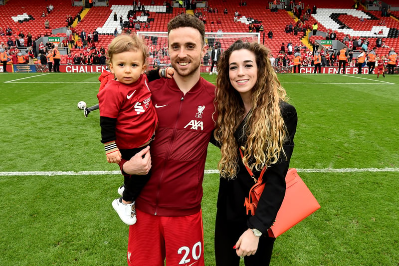 Diogo Jota and Rute Cardoso are childhood sweethearts and had their youngster in February 2020.