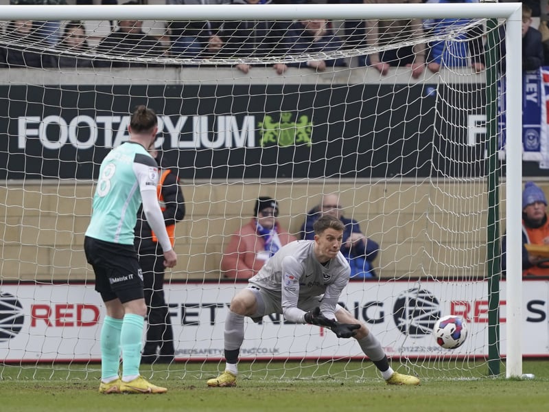 Portsmouth’s number one Matt Macey keeps another clean sheet. Picture: Jason Brown/ProSportsImages