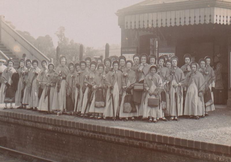 The station was on the Bristol and South Wales Union Line. It opened in 1864, and closed in 1964. A new station at the site called Ashley Down opened in September 2024. The station is another stop on the line between Temple Meads and Filton Abbey Wood. Pictured here are children from the Ashley Down Orphan Homes, opened by George Muller. 